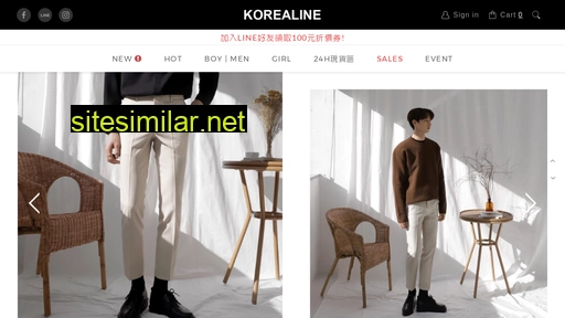 Korealine similar sites