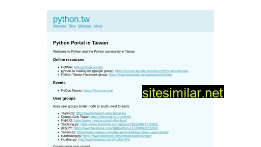 Python similar sites