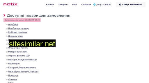 notix.com.ua alternative sites