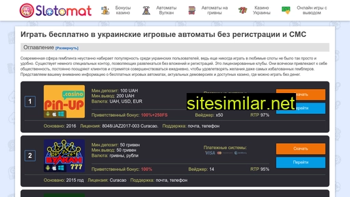 slotomat.com.ua alternative sites
