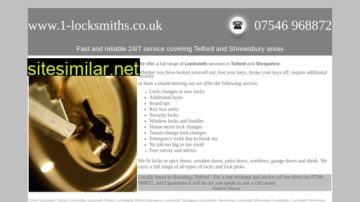 1-locksmiths.co.uk alternative sites