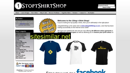 1stoptshirtshop.co.uk alternative sites
