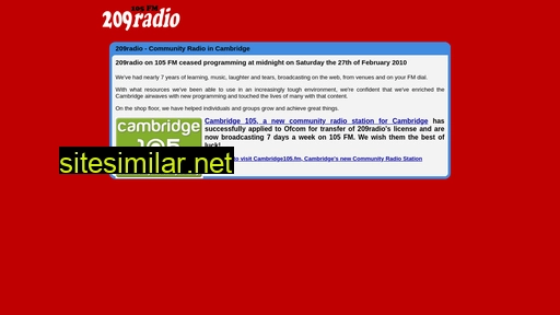 209radio.co.uk alternative sites
