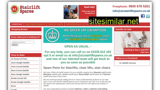 a1stairliftspares.co.uk alternative sites
