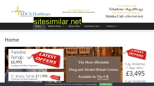 alcoholrehab.co.uk alternative sites
