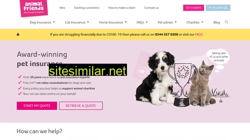 animalfriends.co.uk alternative sites