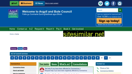 argyll-bute.gov.uk alternative sites