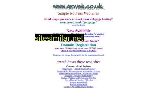 arweb.co.uk alternative sites