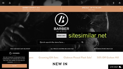 barberblades.co.uk alternative sites