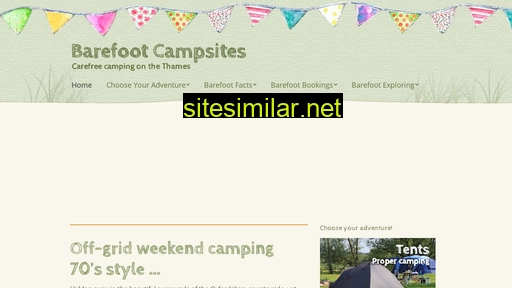 barefootcampsites.co.uk alternative sites