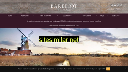 barefootretreats.co.uk alternative sites