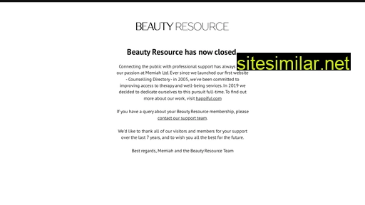 Beautyresource similar sites