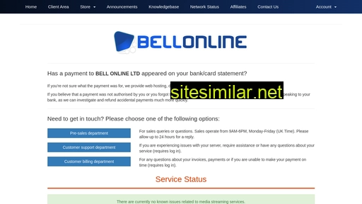 bellonline.co.uk alternative sites