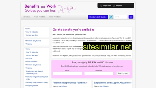 benefitsandwork.co.uk alternative sites