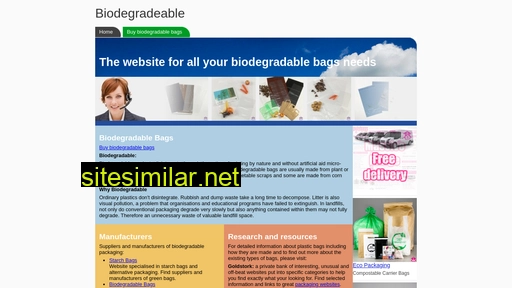 Biodegradeable similar sites