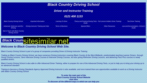 blackcountrydrivingschool.uk alternative sites