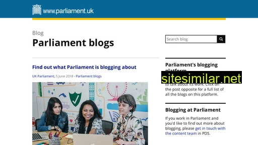 blog.parliament.uk alternative sites