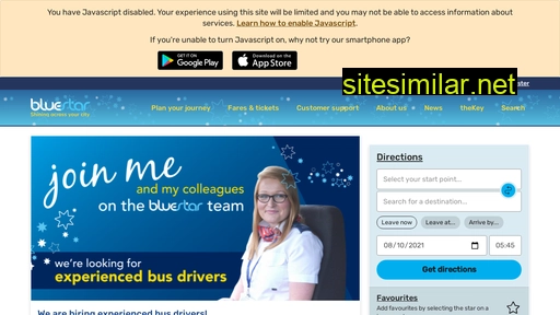 bluestarbus.co.uk alternative sites