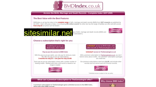 bmdindex.co.uk alternative sites