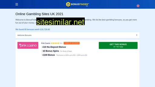 bonusfinder.co.uk alternative sites