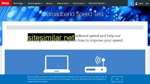 broadbandtest.which.co.uk alternative sites