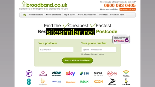 broadband.co.uk alternative sites