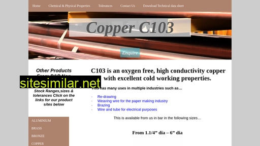 c103-oxygenfreecopper.co.uk alternative sites
