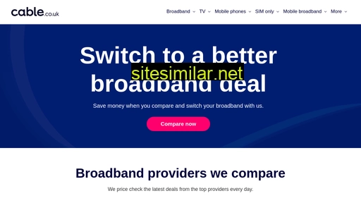 cable.co.uk alternative sites