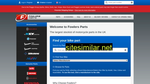 ca.fowlersparts.co.uk alternative sites
