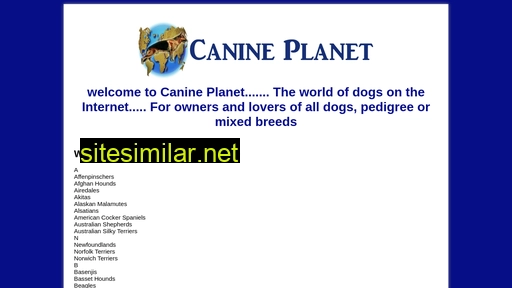 canineplanet.co.uk alternative sites