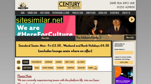 centurycinema.co.uk alternative sites
