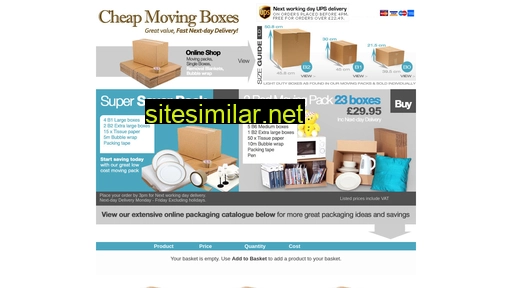 cheap-moving-boxes.co.uk alternative sites