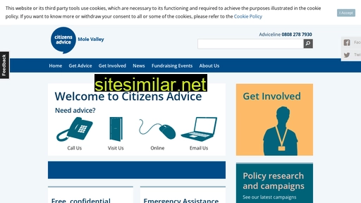 citizensadvicemolevalley.org.uk alternative sites