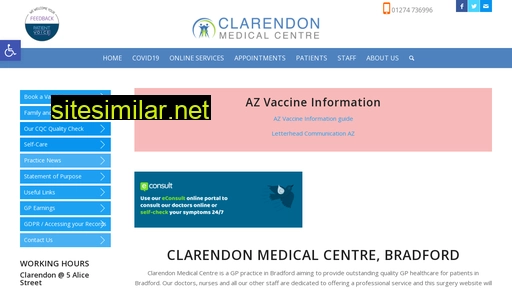 clarendonmedicalcentre.nhs.uk alternative sites