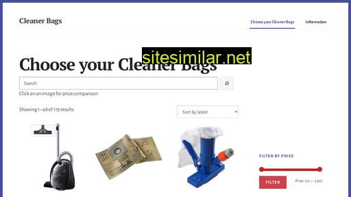 cleanerbags.co.uk alternative sites