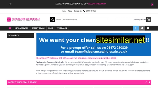 clearancewholesale.co.uk alternative sites