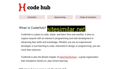 codehub.org.uk alternative sites
