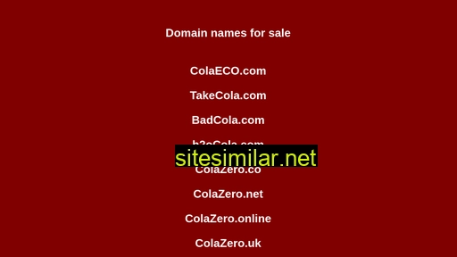 colazero.co.uk alternative sites