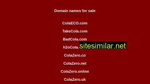 colazero.uk alternative sites