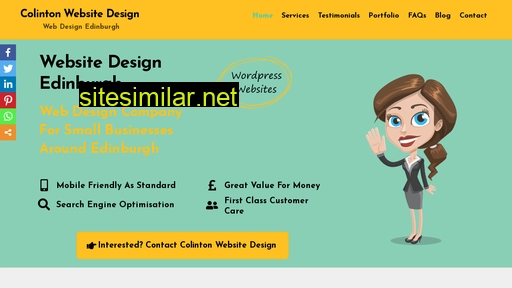 Colintonwebsitedesign similar sites