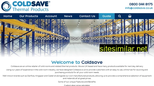 coldsave.co.uk alternative sites
