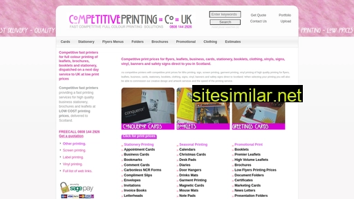 competitiveprinting.co.uk alternative sites