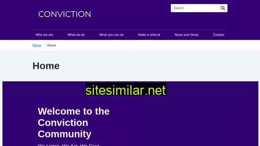 conviction.org.uk alternative sites