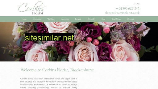 corbinsflorist.co.uk alternative sites