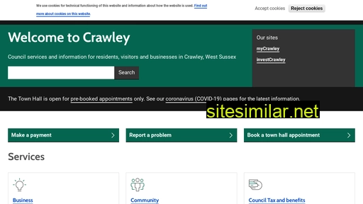 crawley.gov.uk alternative sites