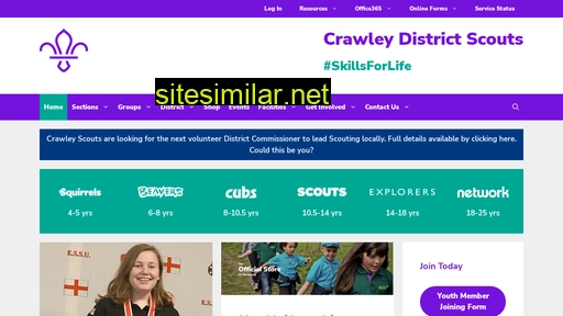 crawleydistrictscouts.co.uk alternative sites