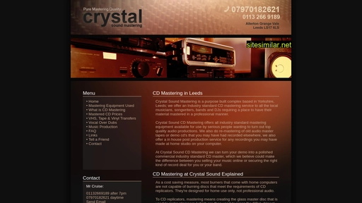 crystalsoundmastering.co.uk alternative sites
