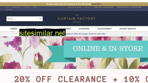 curtainfactoryoutlet.co.uk alternative sites