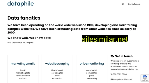 dataphile.co.uk alternative sites