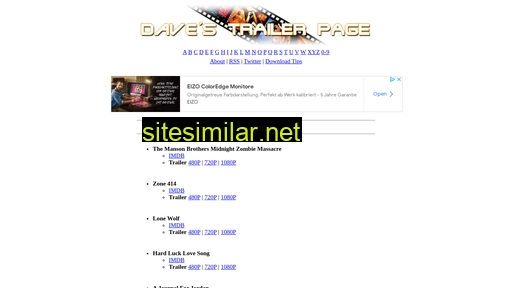 davestrailerpage.co.uk alternative sites